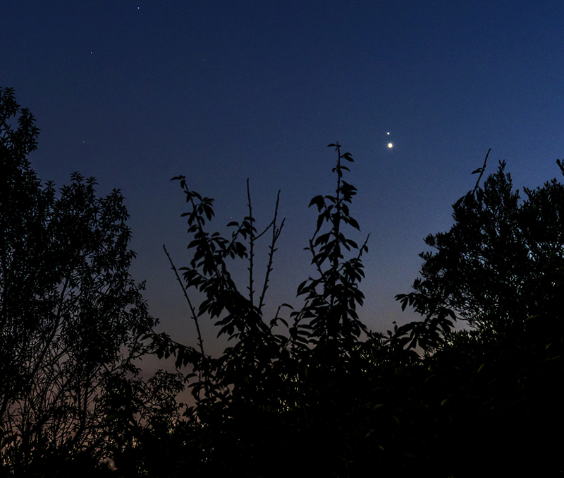 Vénus et Jupiter le 30 juin 2015